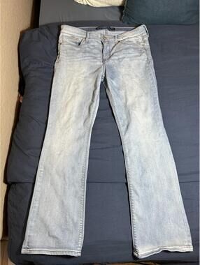 Express Barely Boot Light Wash Bootcut Jeans Size 10